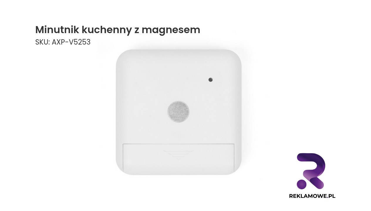 Minutnik kuchenny z magnesem na zdjęciu