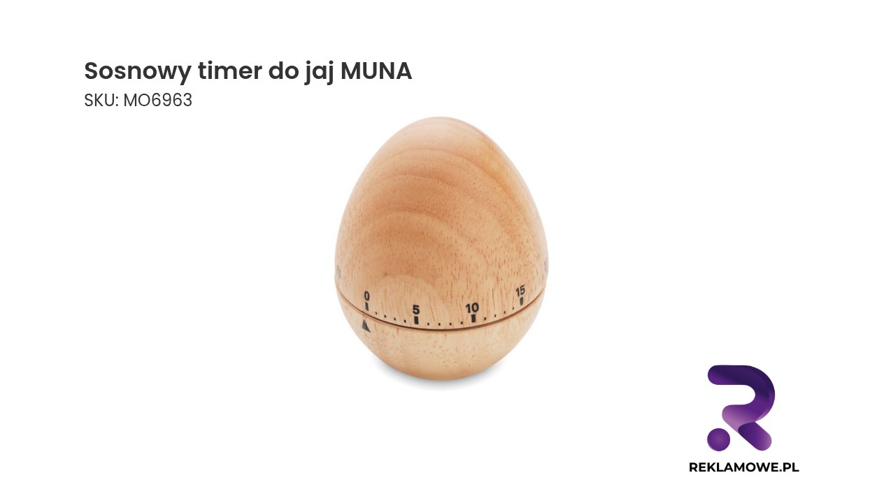 Timer do jaj z drewna sosnowego MUNA