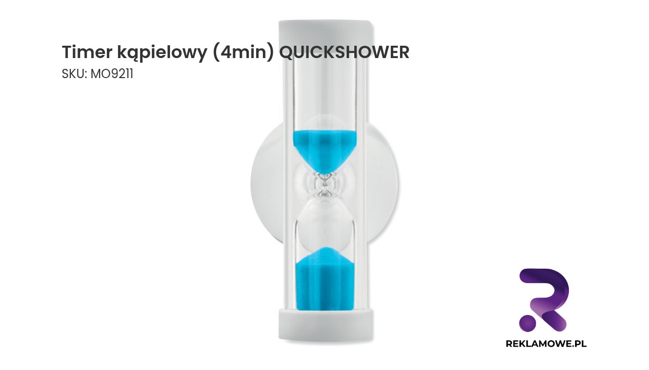 Timer kąpielowy (4min) QUICKSHOWER Timer kąpielowy QUICKSHOWER 4 minuty – praktyczny minutnik pod prysznic